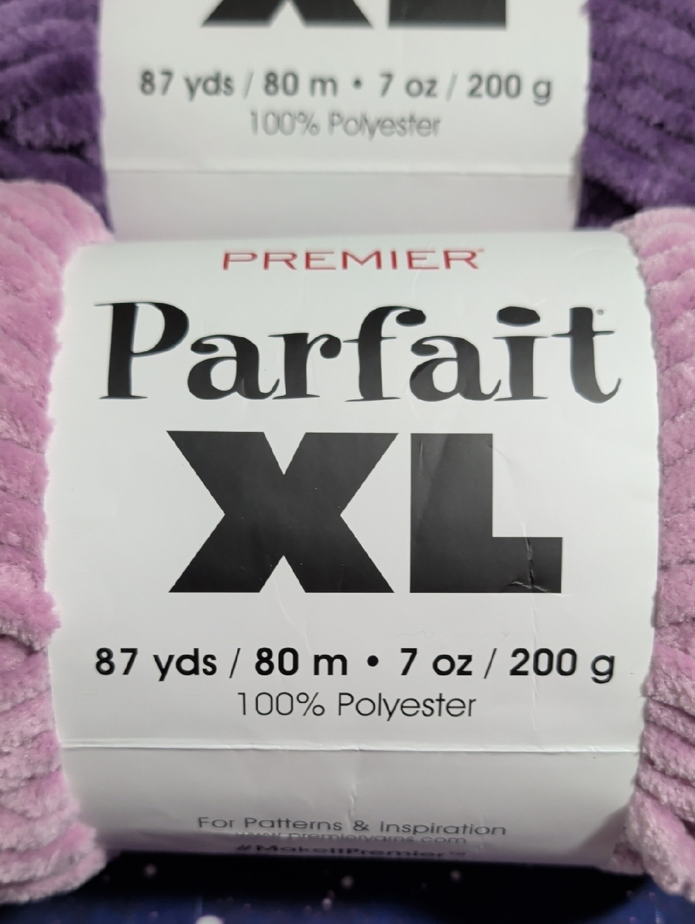 7 Brand New Skeins Premier Parfait XL Chenille Yarn Various Colors Smoke Free - Picture 5 of 10